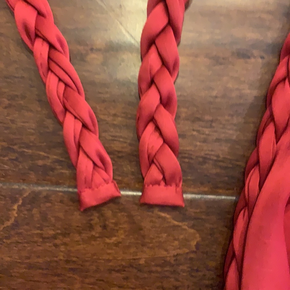 Loveshackfancy Silk Like Material Halter Maxi Dre… - image 4